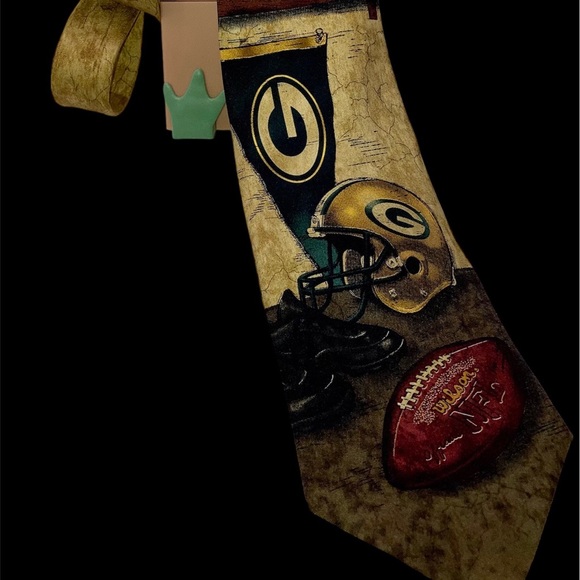 Green Bay Packers Silk Neck Tie - Picture 3 of 6